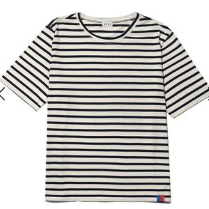 Kule cream and navy modern tshirt